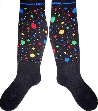 Women Compression Socks Wide Calf - Plus Size, Ankle and Arch Support | Firm Gradient Support. Knee High Premium Hosiery, multi-color, X-Wide