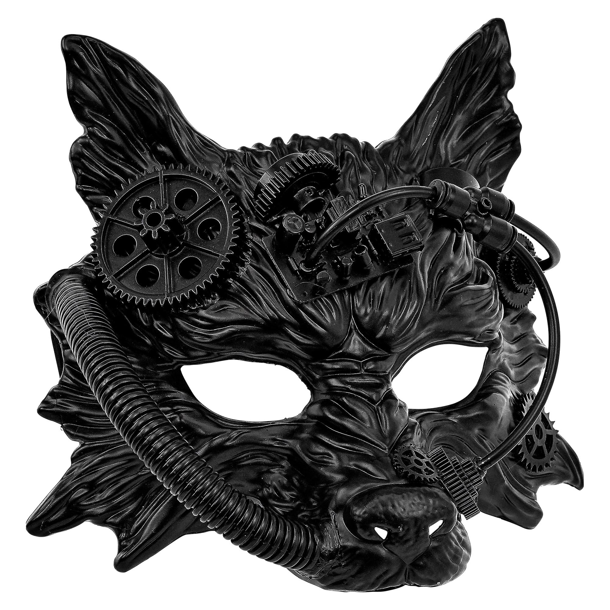 W WIDMANN MILANO Party Fashion - Adult Steampunk Mask Wolf Skull Fancy Dress Halloween Accessory