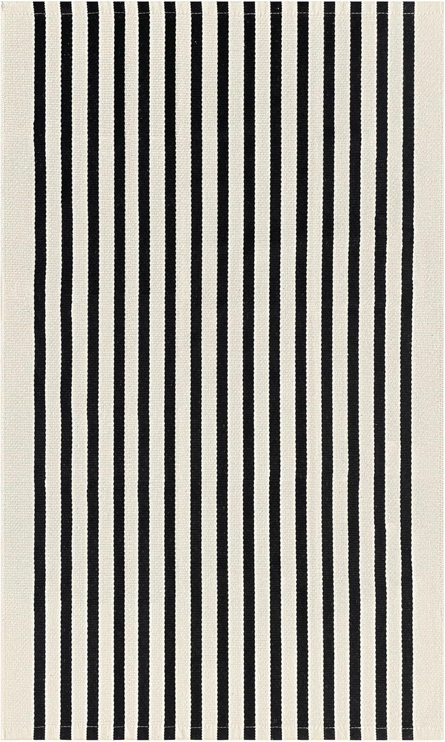 KILOCOCO Beige Striped Rug 3x5 Indoor Outdoor Rugs Front Door Rugs Hand Woven Cotton Washable Striped Layered Doormats for Front Porch/Kitchen/Farmhouse/Entryway/Patio