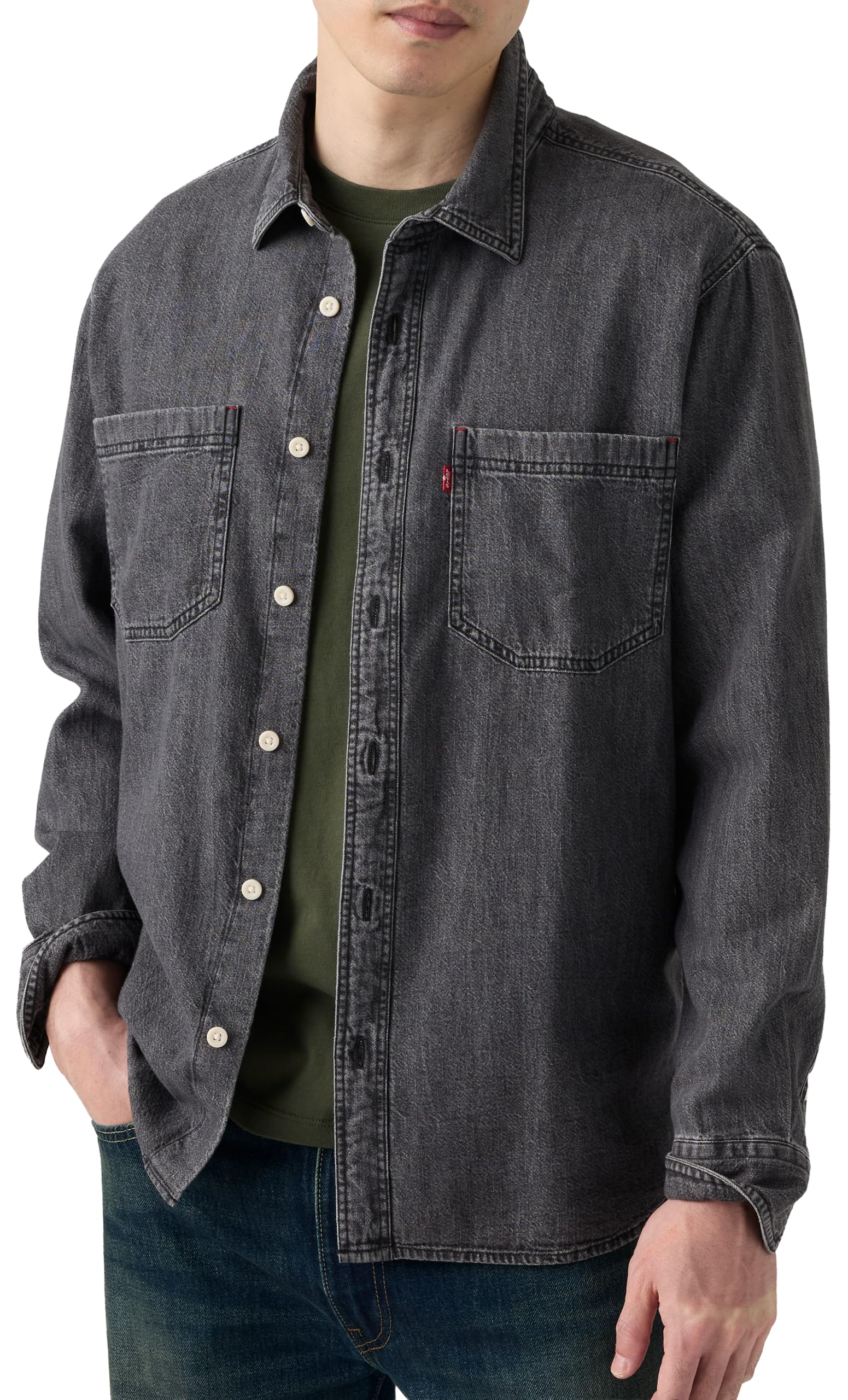 Levi's Herren Mariposa Worker Hemd mit Button-Down-Kragen (1er Pack)