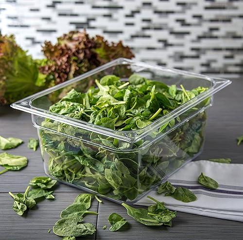 Miniatura 9 de Chef's Supreme - Bandeja de comida de policarbonato de tamaño medio, aprobada por NSF (2.5 pulgadas de profundidad)