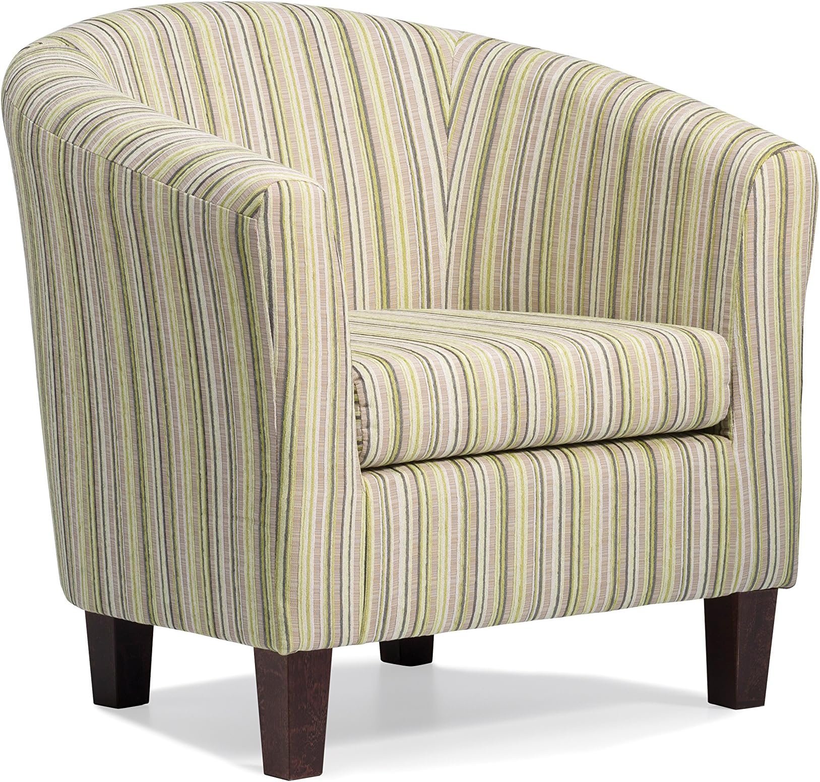 Dorset Stripe Tub Chair - Available in 4 Colours (Lime)