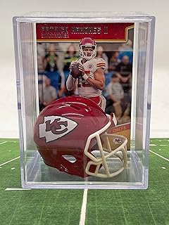 Kansas City Chiefs NFL Helmet Shadowbox w/Patrick Mahomes II card