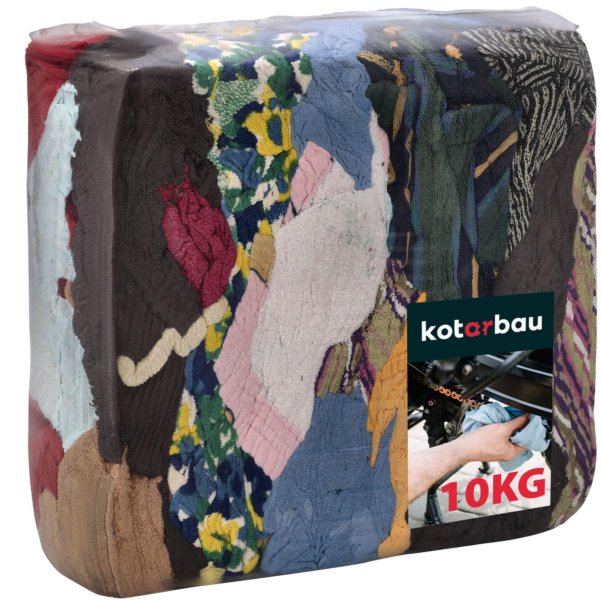 KOTARBAU® Putzlappen Werkstatt 10 kg Frottee Baumwolle Putztücher Auto Putztücher Industrieputzlappen Werkstatt Lappen Spültücher Küchenlappen Kamintücher Auto Pflege Set