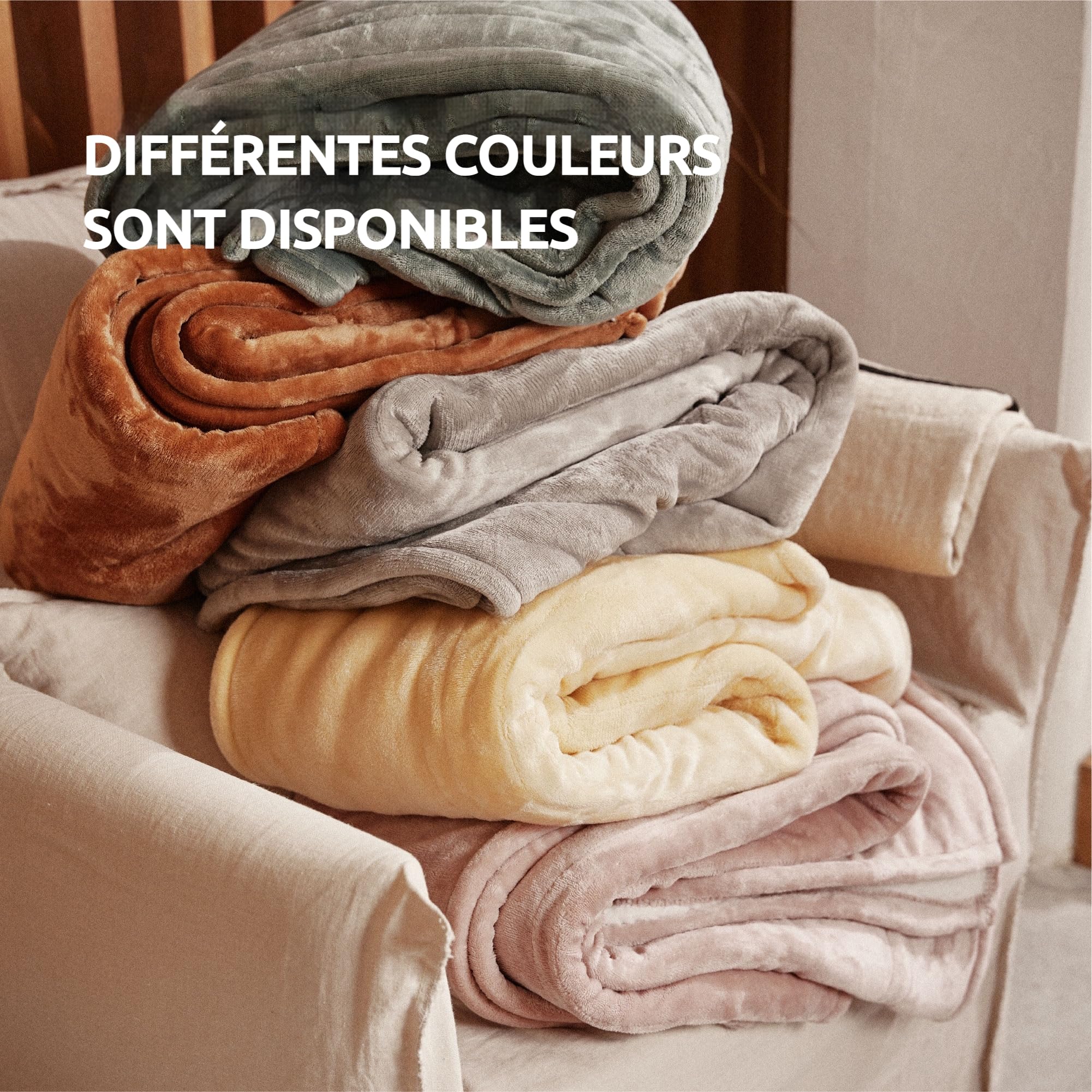 GOTCOZY Couverture Chauffante 130x180 cm - Couverture Électrique avec 10H Arrêt Automatique 9 Réglages de Température Protection Contre la Surchauffe Lavable en Machine(Gris)