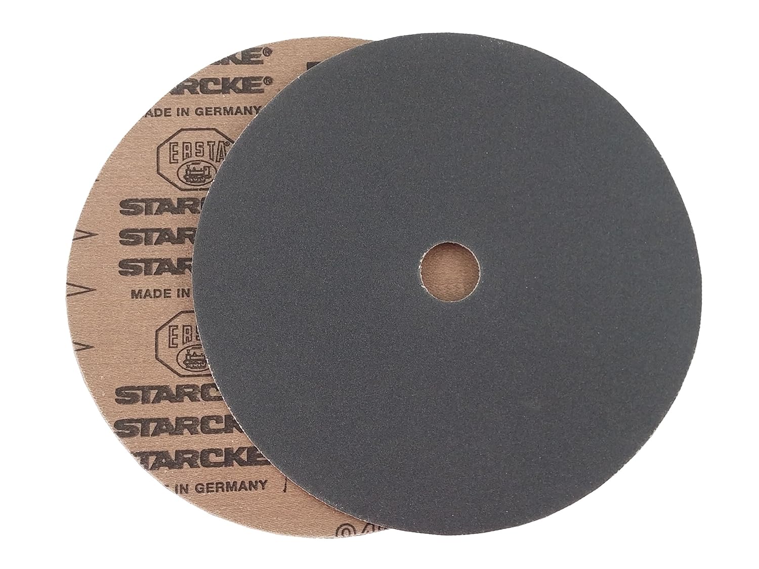 STARCKE Premium 7 Inch Heavy Duty Cloth Sanding Discs - 7/8" Hole Bolt On Attachment Black Silicon Carbide - for Stone, Metal, Auto Body Repair, Paint, and Plastics (25, 220 Grit)