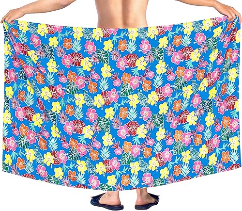 Miniatura 9 de LA LEELA Men's Pareo Standard Party Surf Sarong Beach Wrap