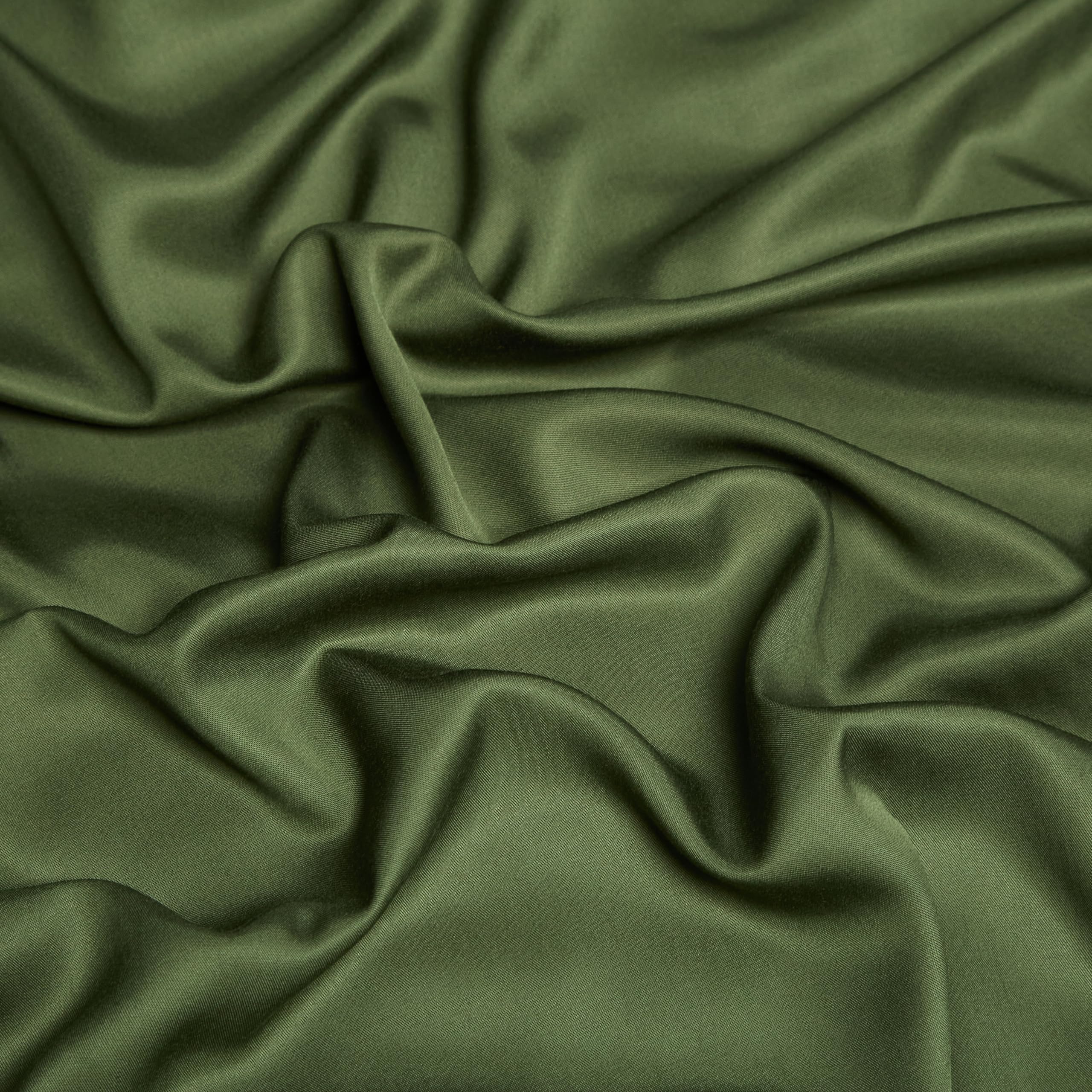 Bambusowa pościel zielona, 200 x 220 cm, włókno bambusowe, letnia, oliwkowa zieleń, uniwersalna, oddychająca i chłodna, miękka poszewka na kołdrę podwójne łóżko z zamkiem błyskawicznym i 2