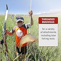 Vista 2 de Tiger Takedown - Arco recurvo compacto, rápido, preciso de 48 a 62 pulgadas, blanco y frist Bow - Mano derecha e izquierda - Pesos de tracción