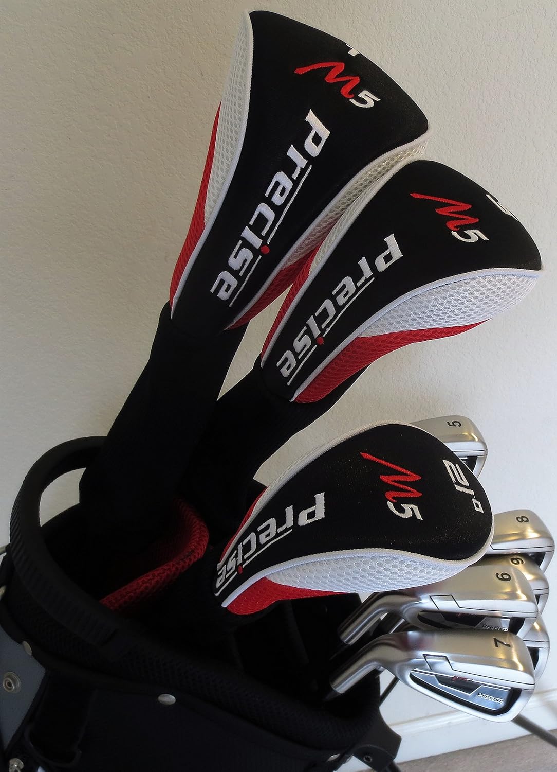 Mens Left Handed Golf Set - Complete Driver, Fairway Wood, Hybrid, Irons, Putter & Stand Bag Graphite