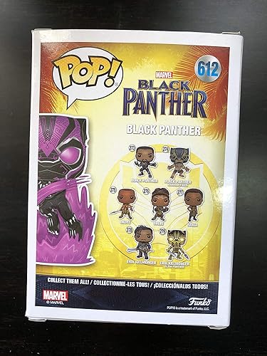 Miniatura 4 de Funko Pop Marvel Collector Corps Exclusive Black Panther 612 Purple Glow