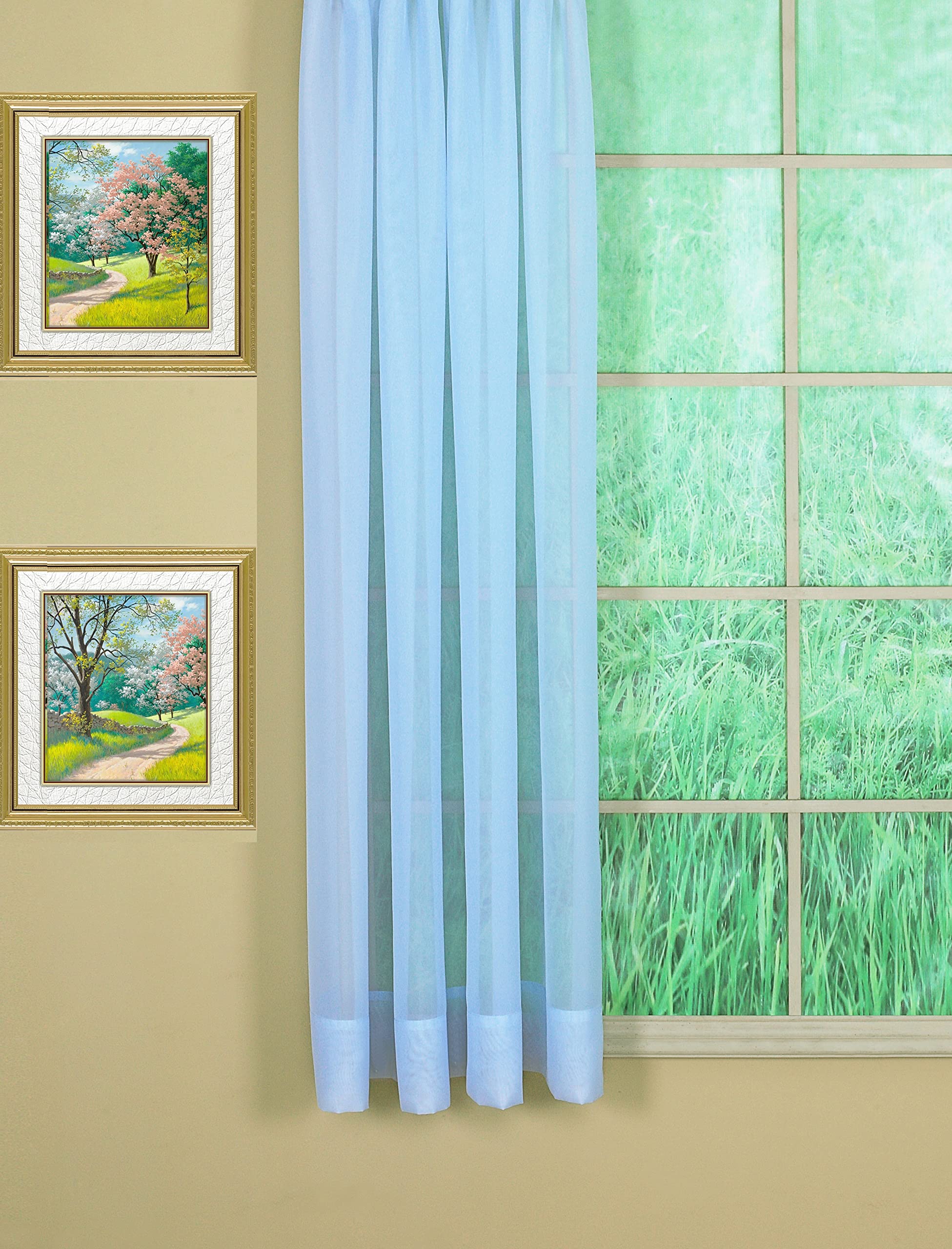 Today's Curtain Emelia Original Voile Panel 45", Sky Blue, 60" W x 45" L — image 1