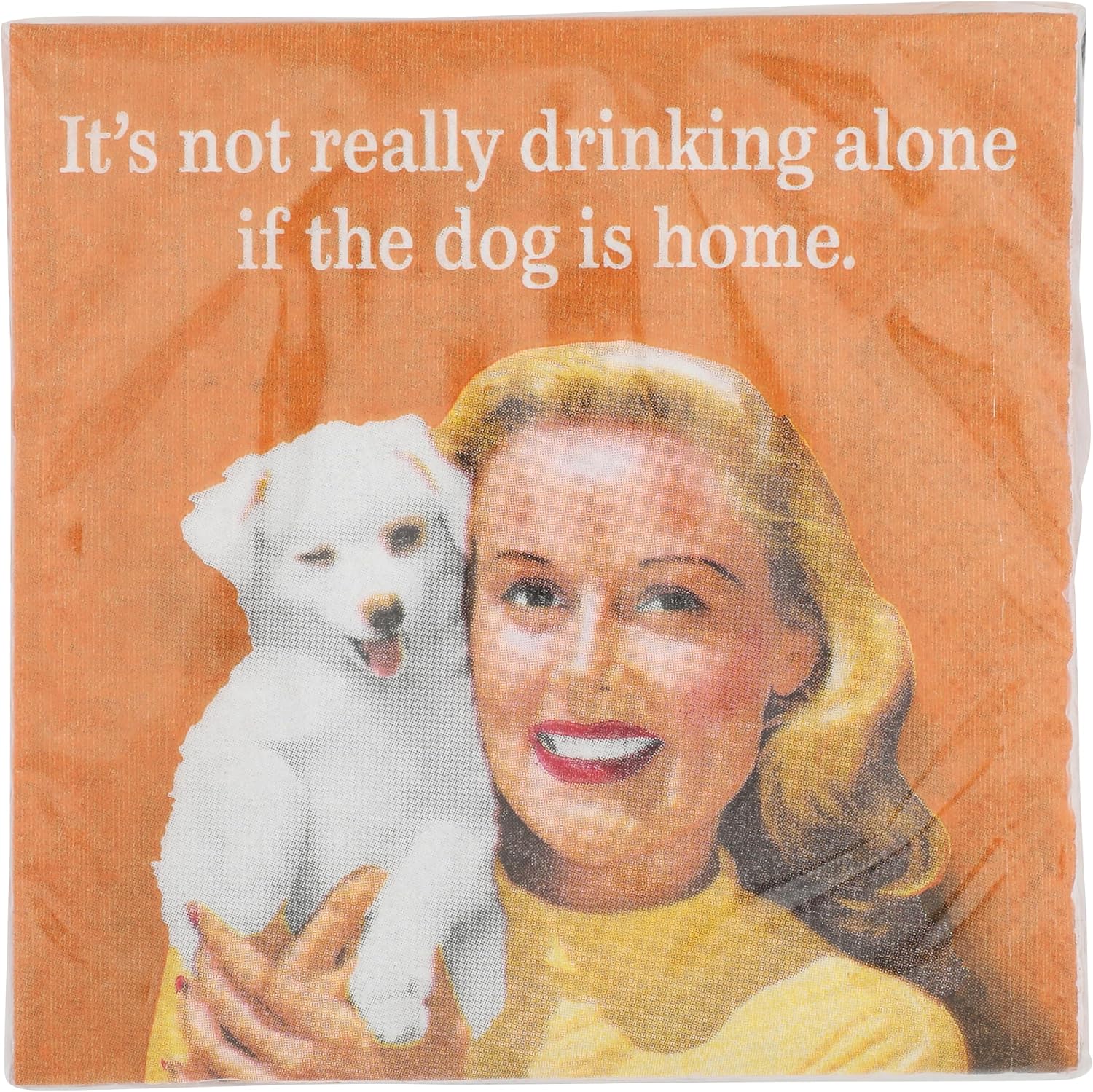 Design Design If The Dog is Home Cocktail Napkins, 5", Multicolor