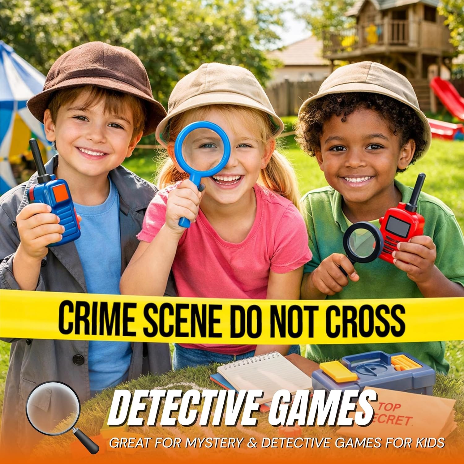 Tapix Crime Scene Do Not Cross Tape Decoration – 3” x 100 ft Roll – Bright Yellow Pretend Play Party Decoration