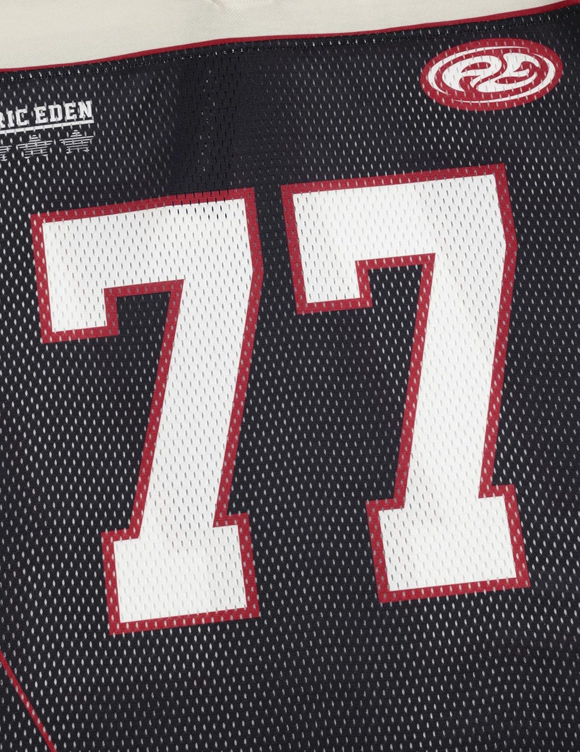 Aelfric Eden Oversized Jersey Shirts for Men V Neck Tshirt Number # 77 Graphic Unisex Short Sleeve Streetwear Tee Tops - Image 4