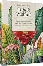 Magic Garden Seeds - Tobacco Seed Variety Set with 6 Types: Virginia Gold, Samsoun, Farmer Tobacco & More - For Growing, Mixing and Drying - No Additives