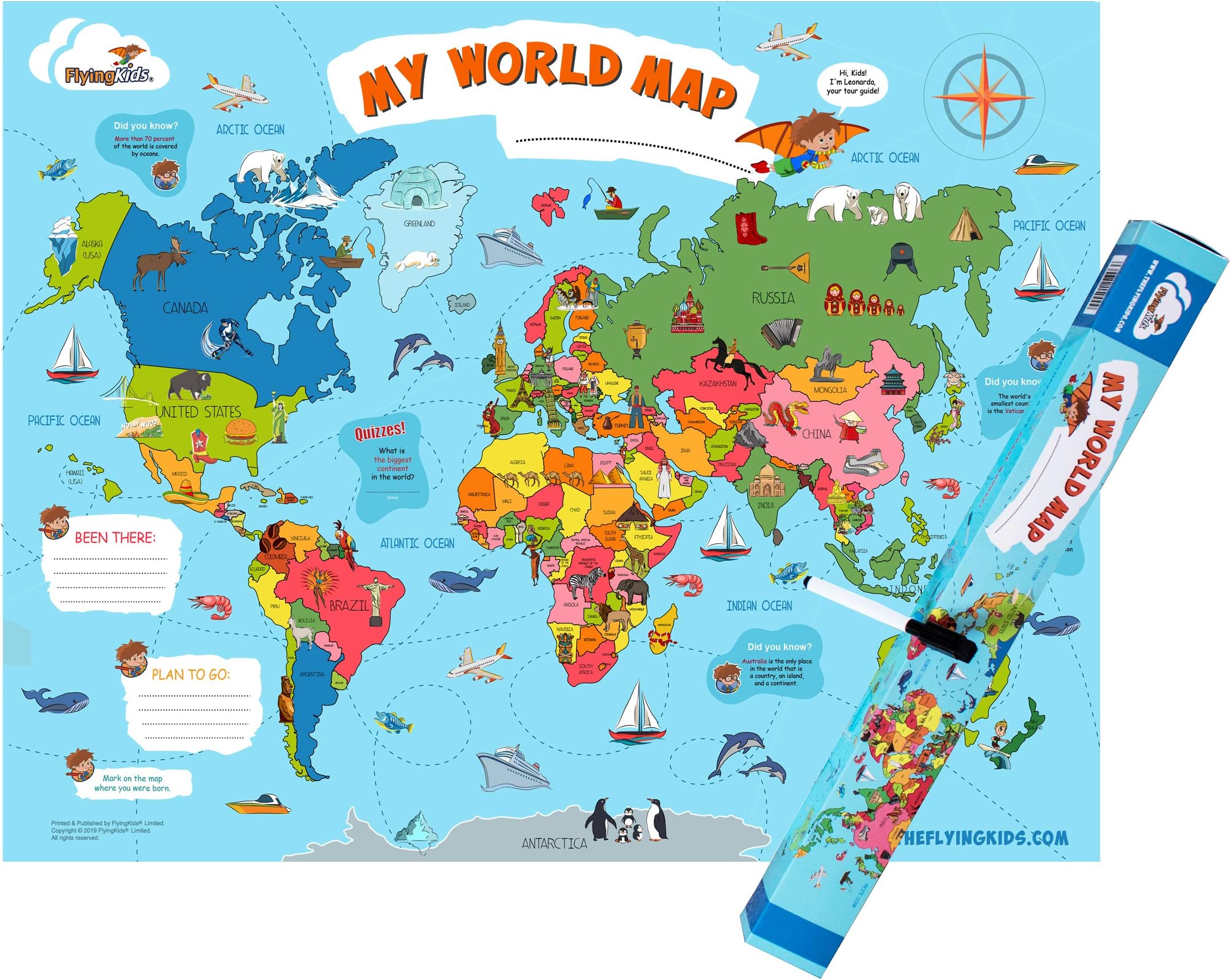 World poster map
