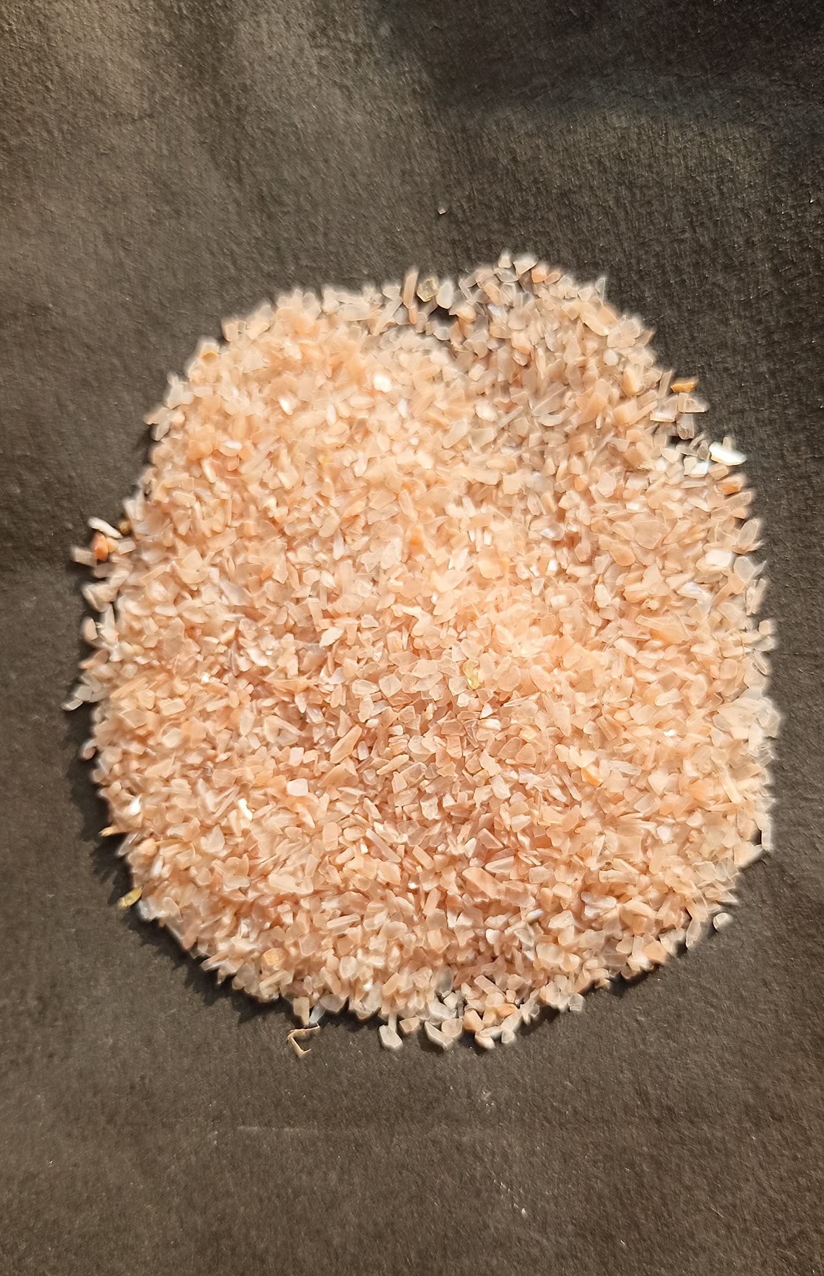 Peach Moonstone Coarsed Crushed Powder, 5000 Ct, Used in Art & Craft Work, Resin Art