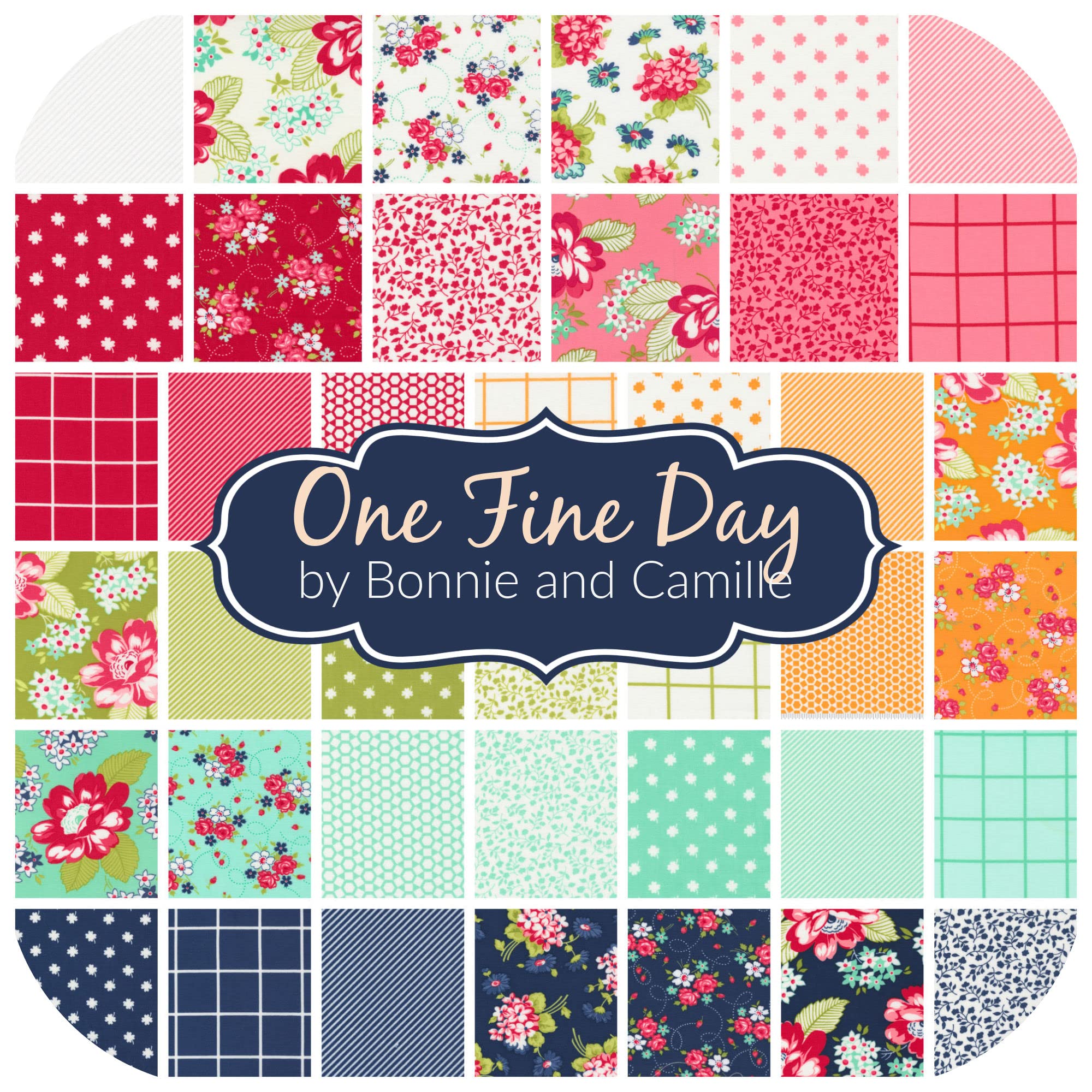 One Fine Day Scrap Bag (Approx 2 Yards) by Bonnie and Camille for Moda 2 Yards DIY Quilt Fabric