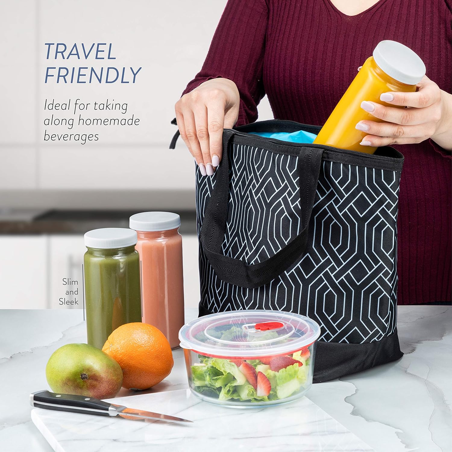 Black Friday - 60% OFF Travel Glass Drinking Bottle 16 Ounce [6 Pack] Plastic Airtight Lids, Reusable Glass Water Bottle for Juicing, Smoothies, Kombucha, Tea, Milk Bottles, Homemade Beverages Bottle,