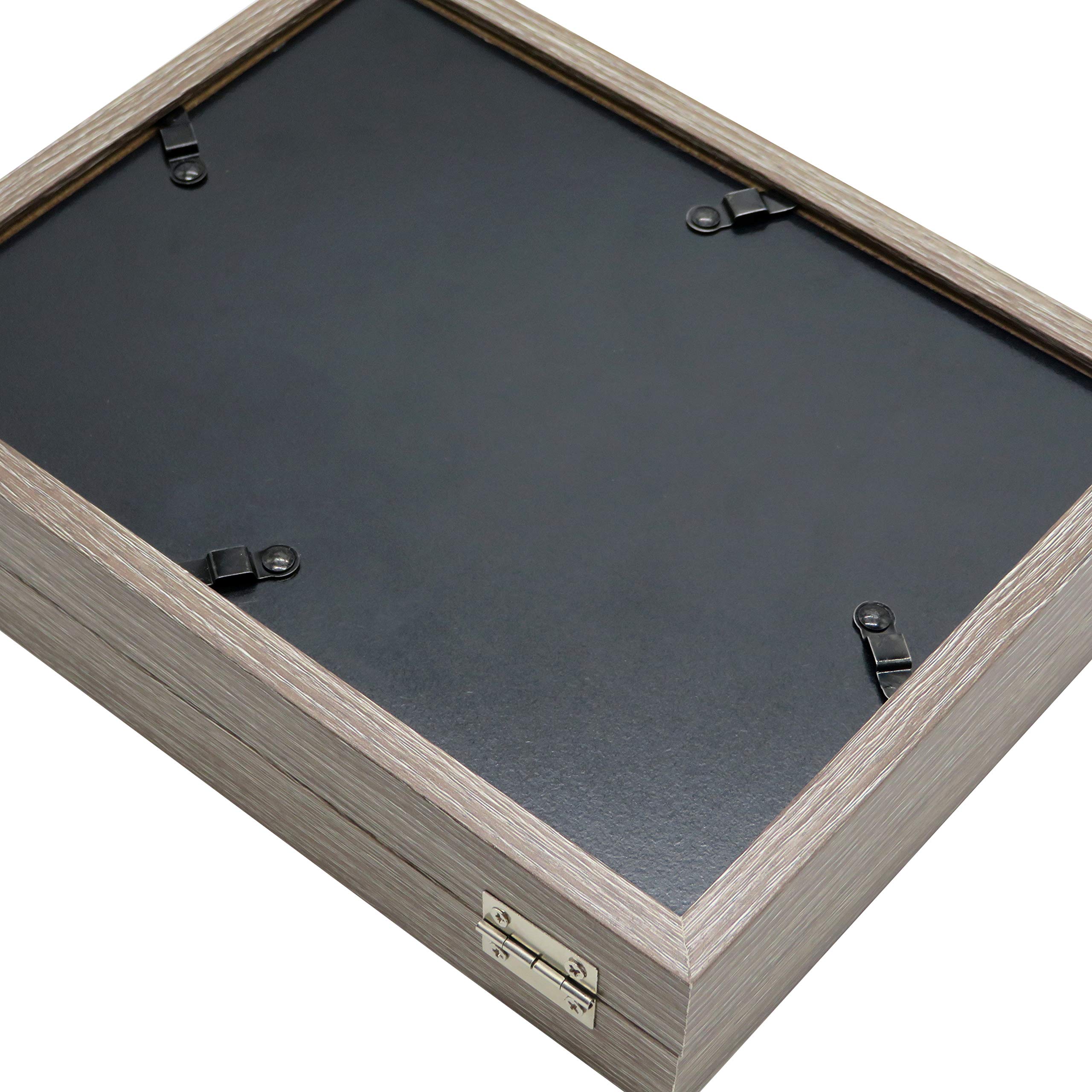 Portafoto Doppio Pieghevole In Legno 15x10 Cm – Cornice Con Vetro, Per Tavolo, Camera Da Letto E Ufficio - 3