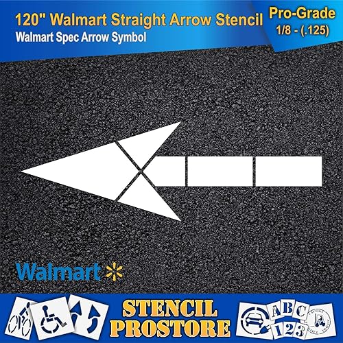 Miniatura 6 de Walmart - Plantillas de flecha recta de 120 pulgadas - 120 pulgadas x 40 pulgadas x 116 pulgadas (63 mil) - Servicio ligero