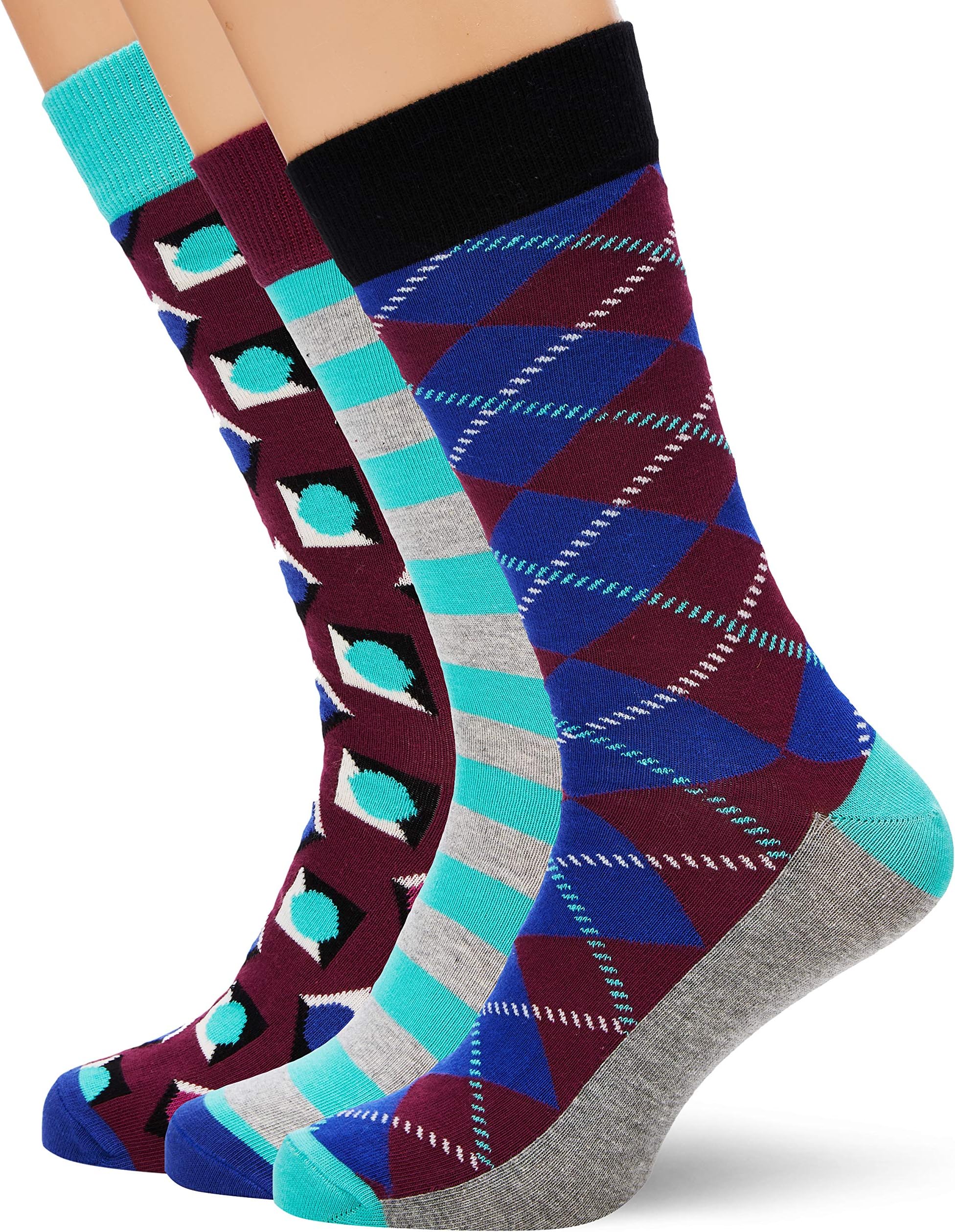Happy SocksMen's Hs Argyle 3-pack Socks Socks