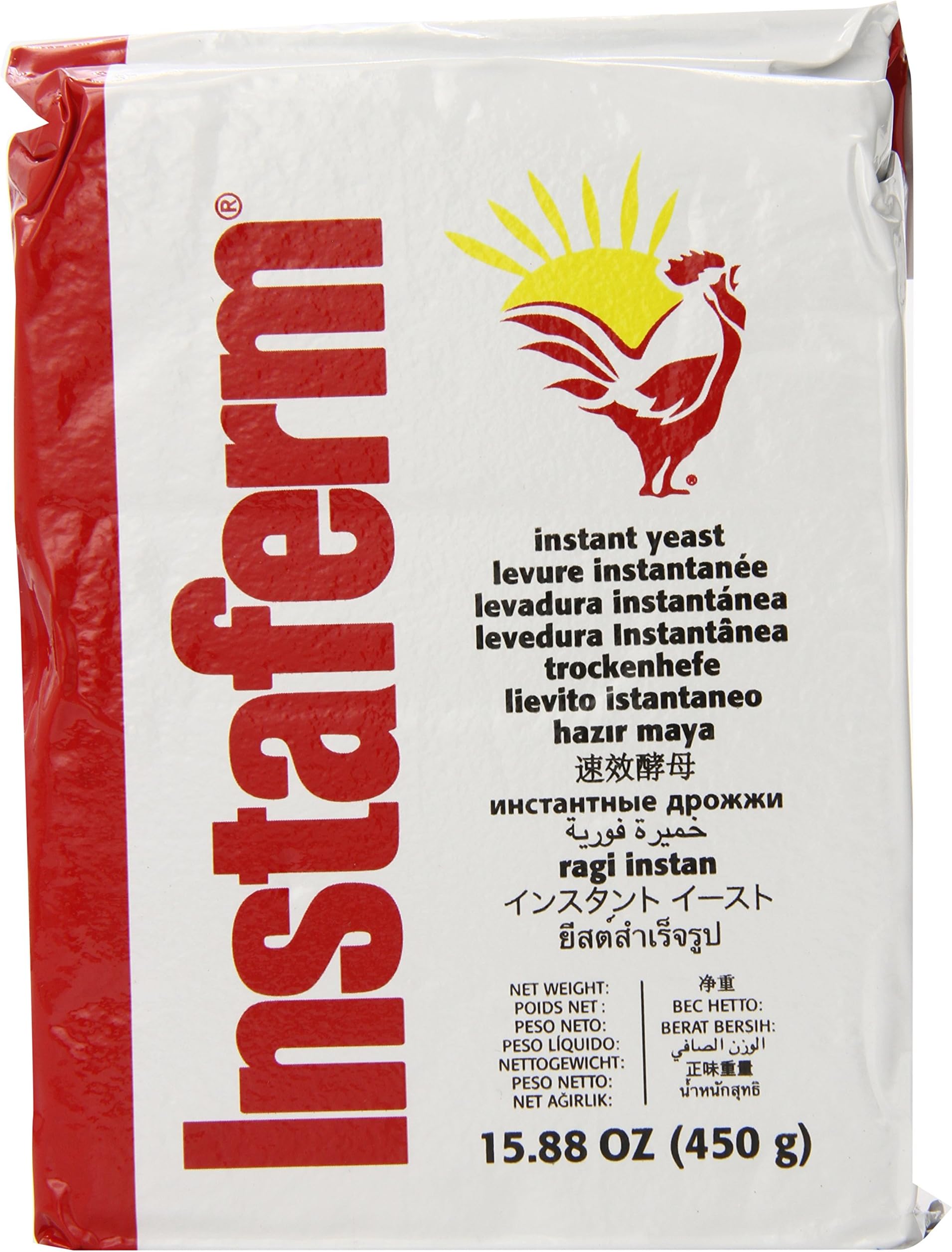 Lallemand Instaferm Instant Dry Yeast Leavening Agent, Red, 1 Pound