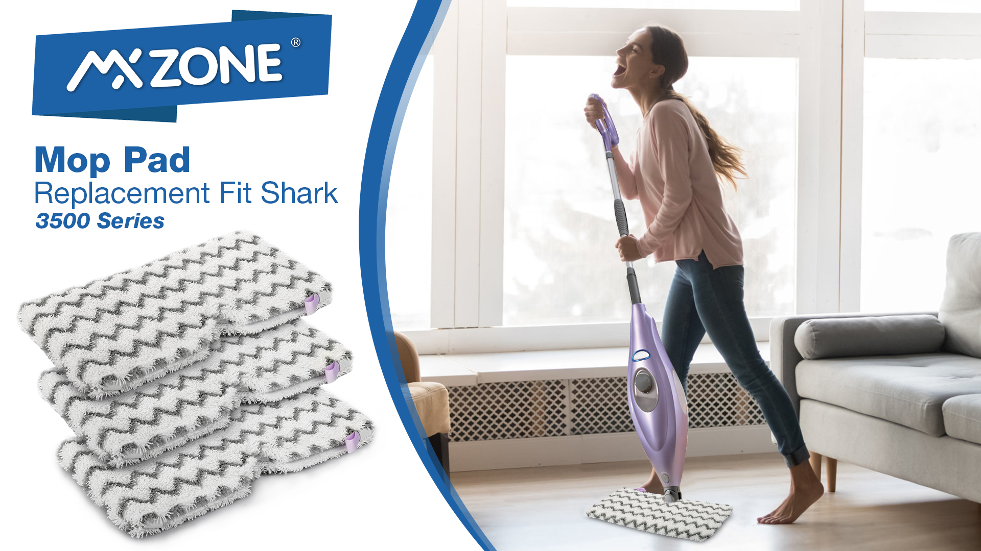 Amazon.com - MXZONE Upgraded Scrub Steam Mop Pad for Shark Steam