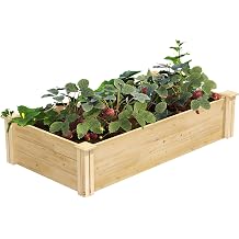 Greenes Fence Classic Cedar Raised Garden Bed, 2 x 4 x 10.5" 1/2" Thick - Made in USA with North American Cedar