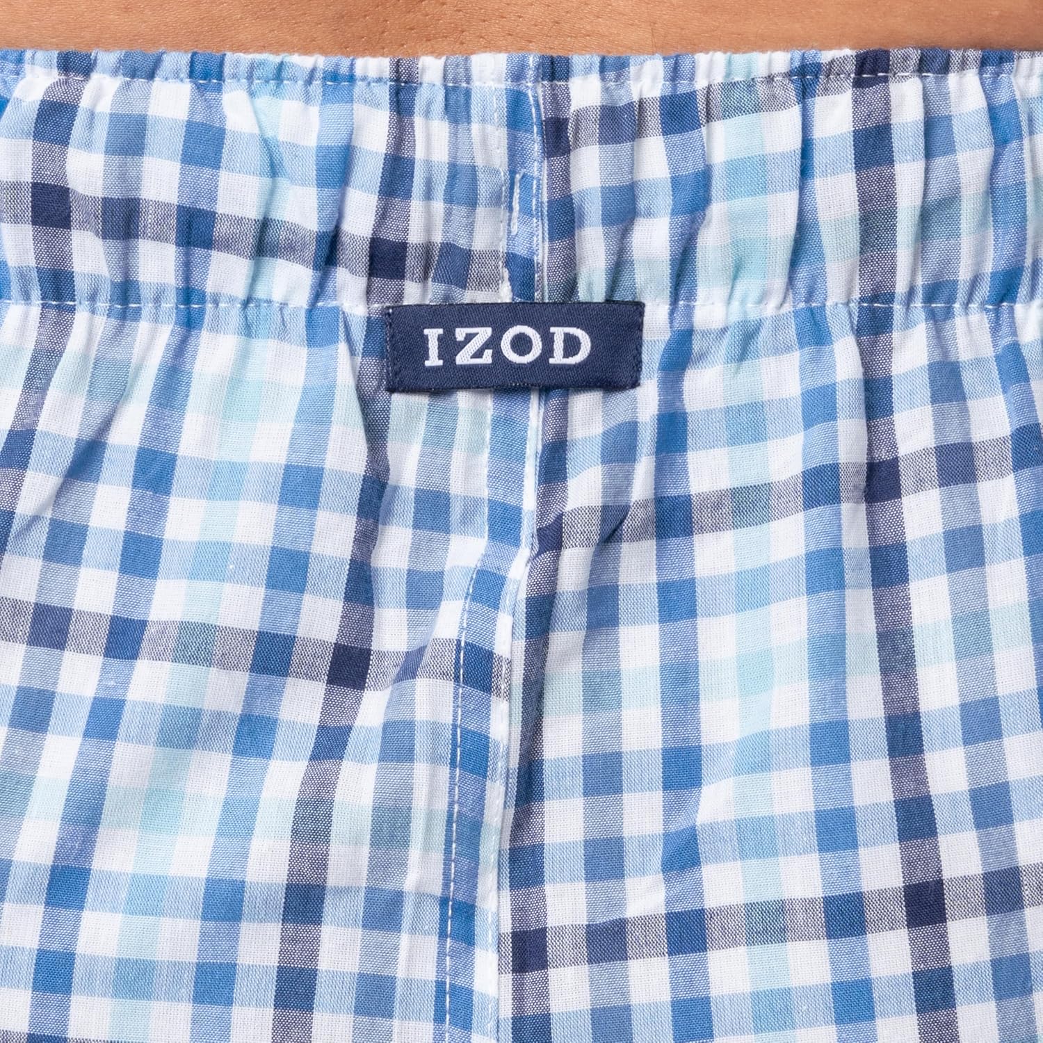 Izod Men's Relaxed Fit Cotton Printed Poplin Drawstring Sleep Pant - Image 6