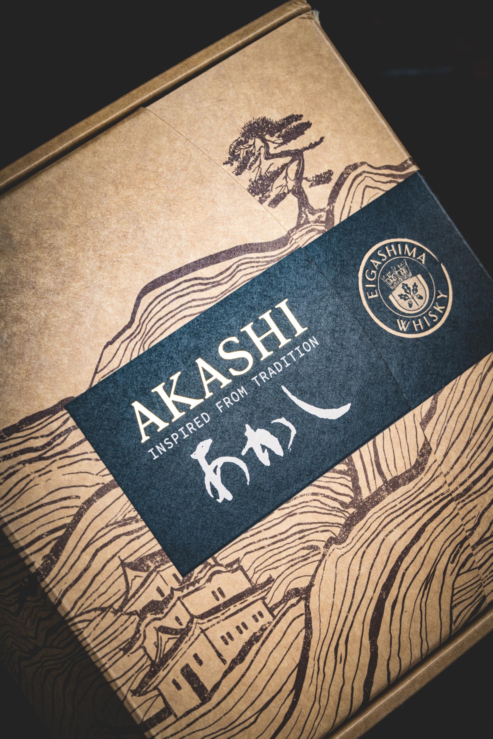 Akashi Whisky Meisei Special Pack con 2 Bicchieri"Japanese Style" - 500 ml