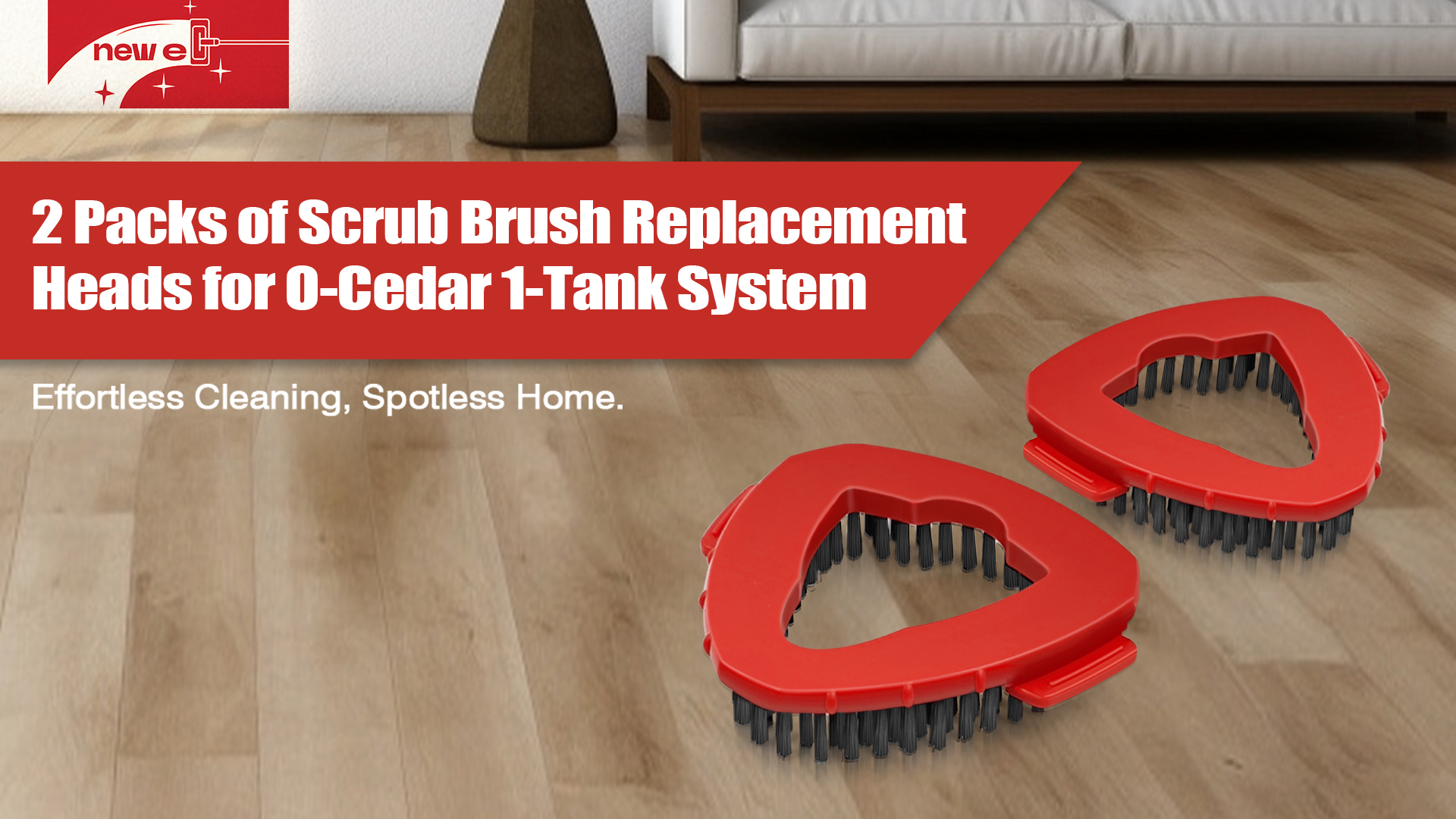 Tête De Brosse à Récurer Rotative Compatible Vileda - Nettoyage Sols, Carrelage, Surfaces