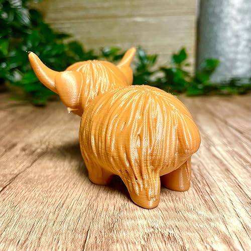 Miniatura 6 de MichiganMootique Highland Cow Figurine, Highland Cow Decor, Highlander Cow Gift, Cow Print Decor, Highland Cow Bathroom Decor, Highland Cow Gifts,