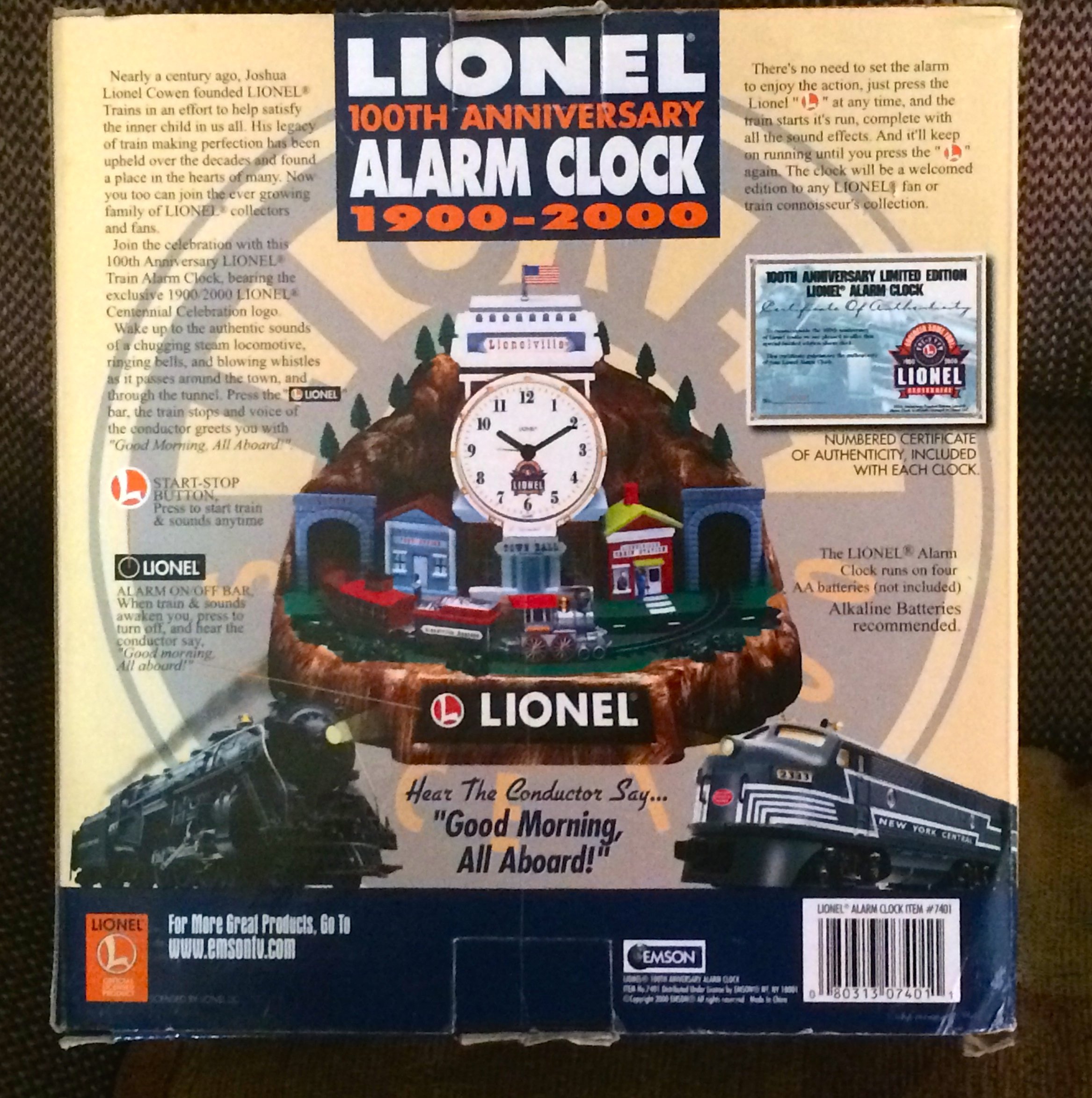 Lionel alarm clock(100th anniversary) : Amazon.sg: Home
