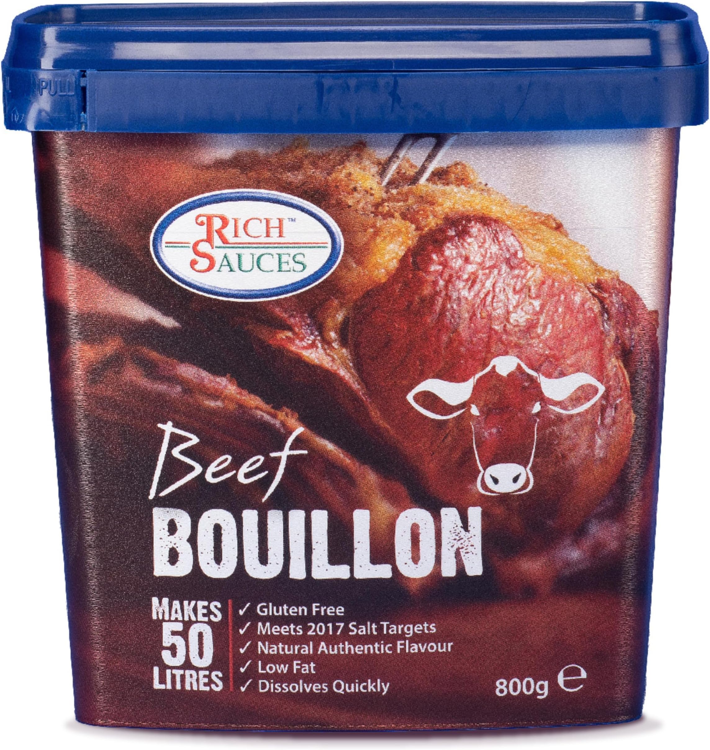 Beef Bouillon Paste 800g - Flavourful Beef Stock with Soy Sauce & Spices for Gravy, Soup or Stocks - Versatile Beef Seasoning - Gluten Free