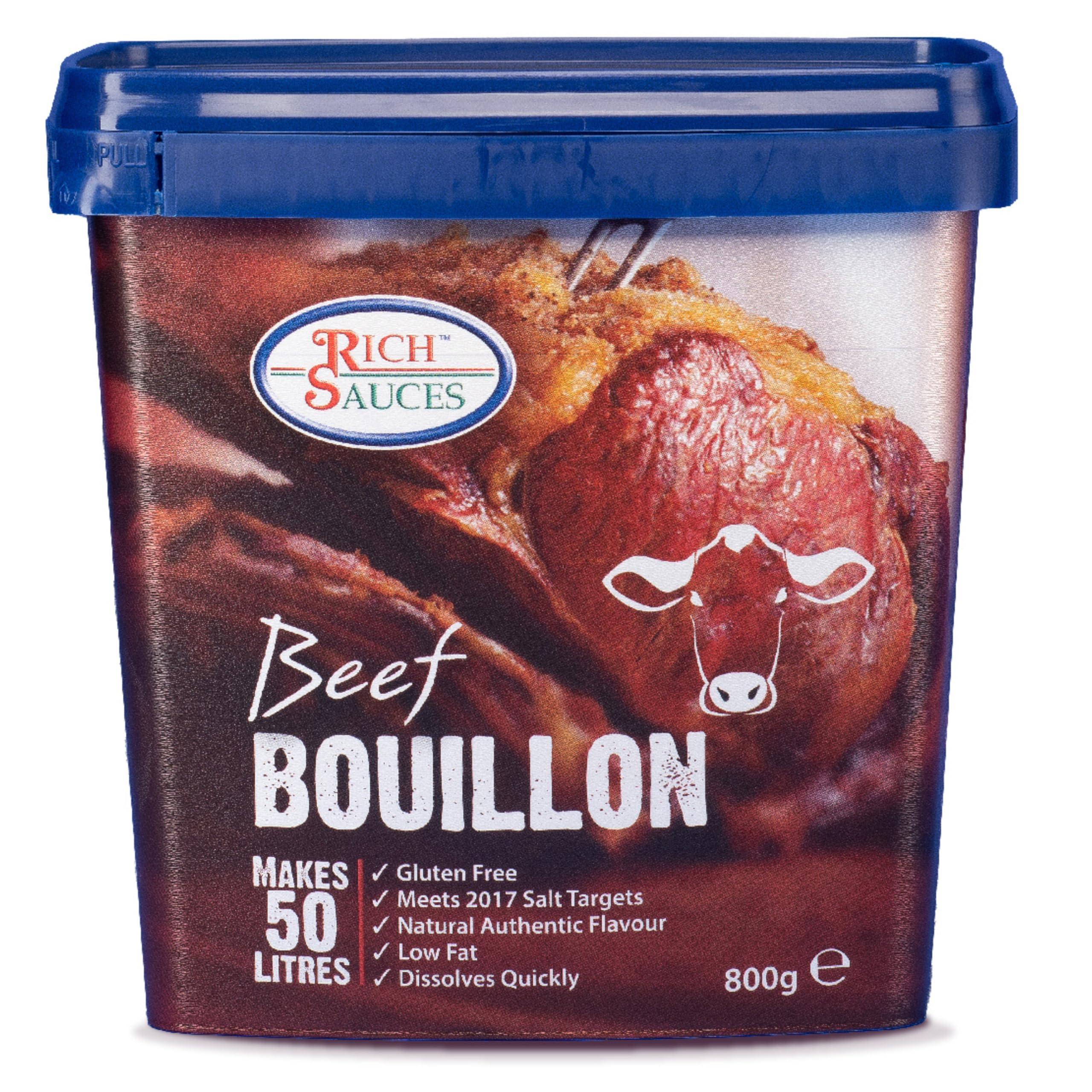 – Rich Sauces Beef Bouillon Paste 800g - Flavourful Beef Stock with Soy Sauce & Spices for Gravy, Soup or Stocks - Versatile Beef Seasoning - Gluten Free