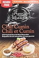 Vista 9 de Briquetas Bradley Smoker para Asar y Barbacoa, Mezcla Premium de Chile y Comino, Paquete de 48