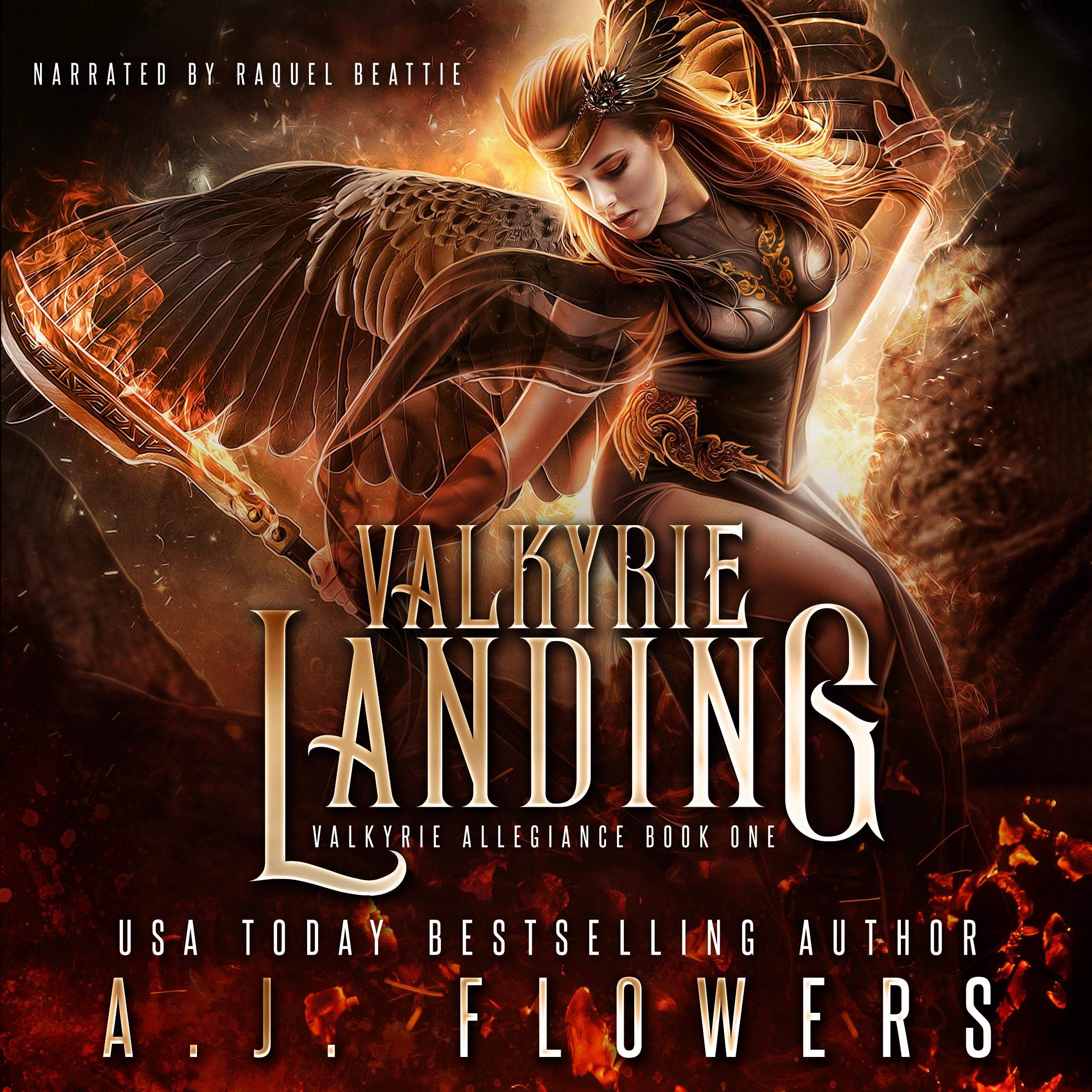 Cover art for Valkyrie Landing (YA Fantasy Romance)