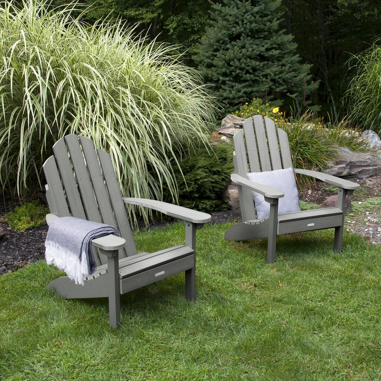Highwood Classic Westport Adirondack Chairs, 2-Piece Set, Coastal Teak