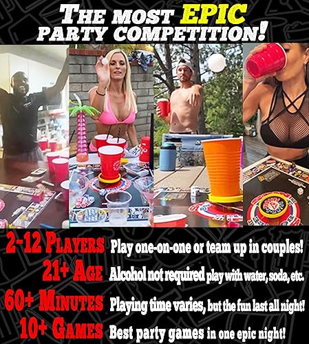 Miniatura 3 de Juego de tablero combina juegos clásicos y nuevos para beber y para adultos pong de cerveza dar la vuelta al vaso juegos de cartas de reyes y todos