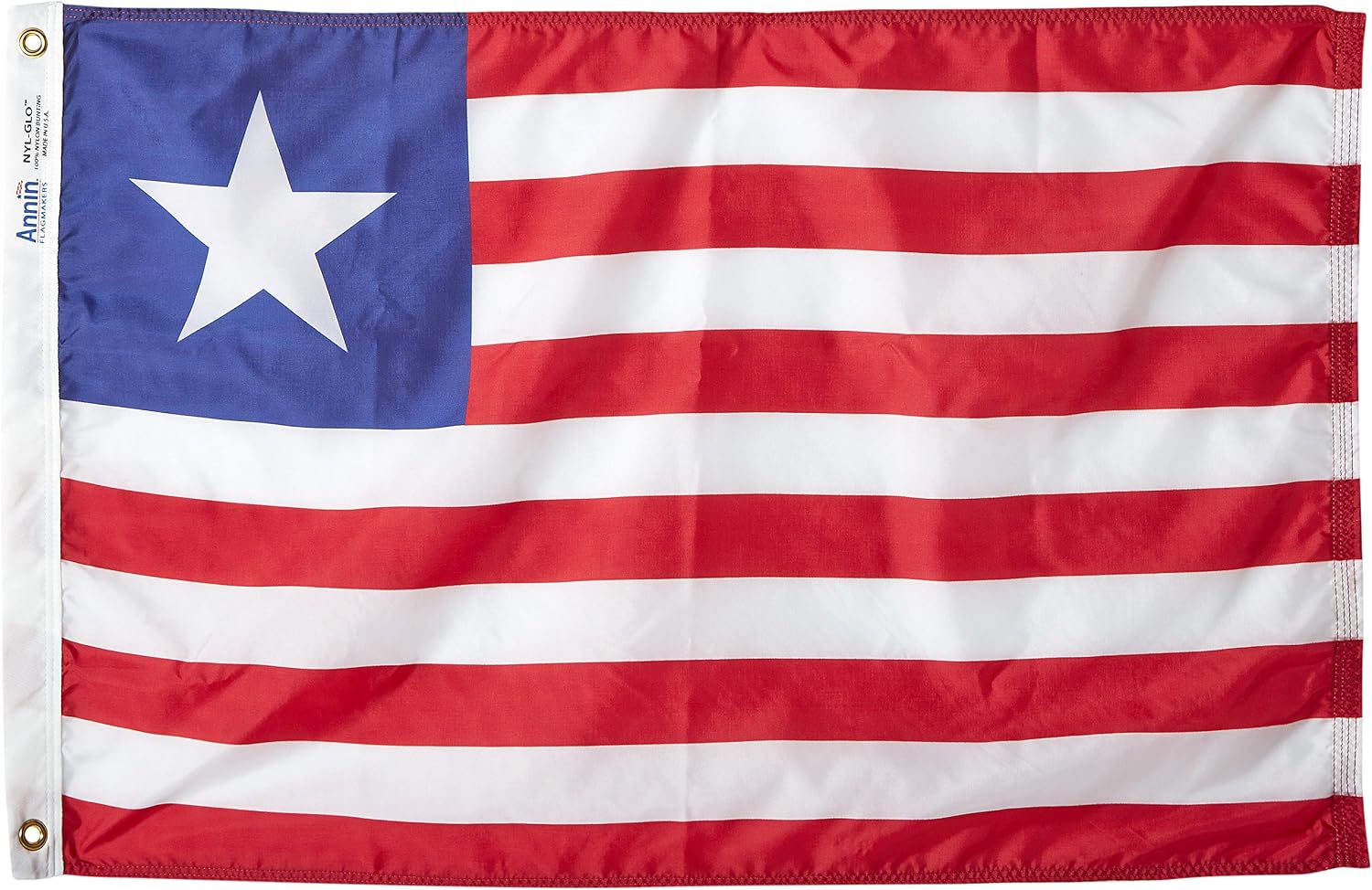 Annin Flagmakers Liberia Flag USA-Made to Official United Nations Design Specifications, 2 x 3 Feet (Model 194872)