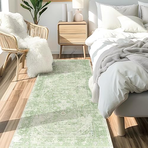 Miniatura 9 de Alfombras de pasillo bohemias para dormitorio, pasillos, alfombra de pasillo lavable, alfombra de área beige, alfombra antideslizante para entrada,