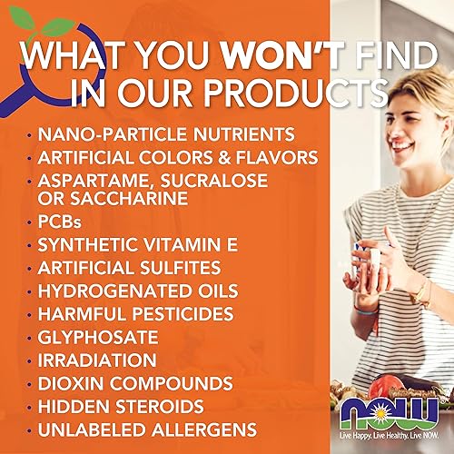 Miniatura 9 de NOW Supplements, Espirulina Orgánica 500 mg con Vitaminas, Minerales y GLA (Ácido Gamma-Linolénico), 200 Tabletas