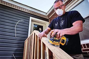 DEWALT 20V MAX Orbital Sander, Tool Only with 20V MAX Battery Pack with Charger, 3-Ah (DCW210B & DCB230C)