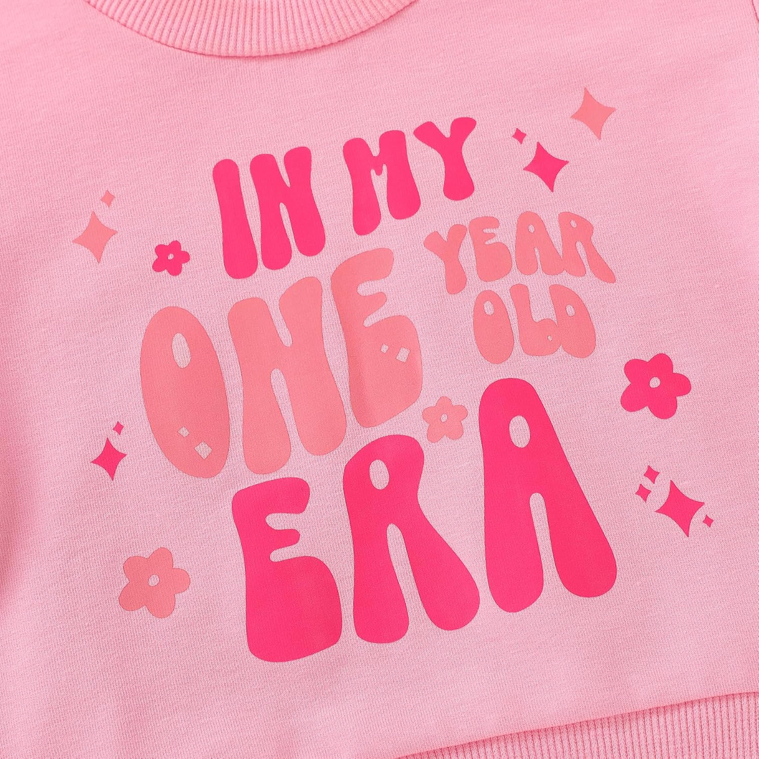 YOUNGER STAR Baby Girl 1st Birthday Outfit in My One Year Old Era Sweatshirt Long Sleeve Shirt Top Fall Winter Clothes
