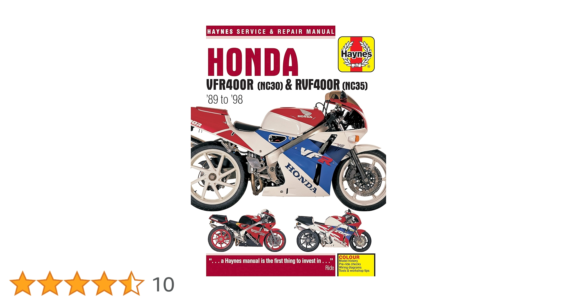 Amazon | Honda VFR400 & RVF400R (89 - 98) | Haynes