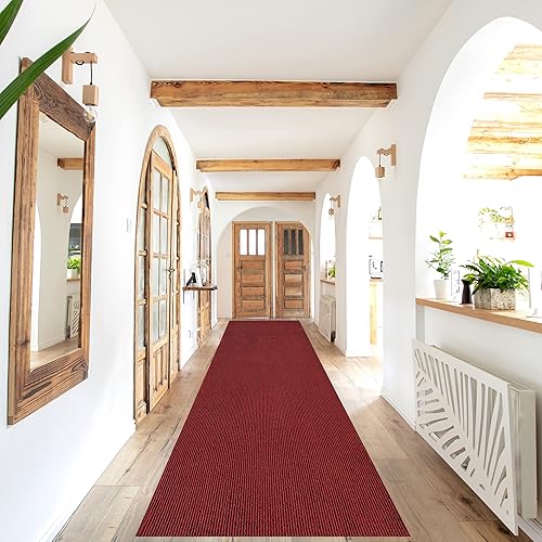 Alfombra de pasillo de tamaño personalizado para exteriores e interiores con respaldo de PVC antideslizante, resistente al agua, alfombras de 36 o