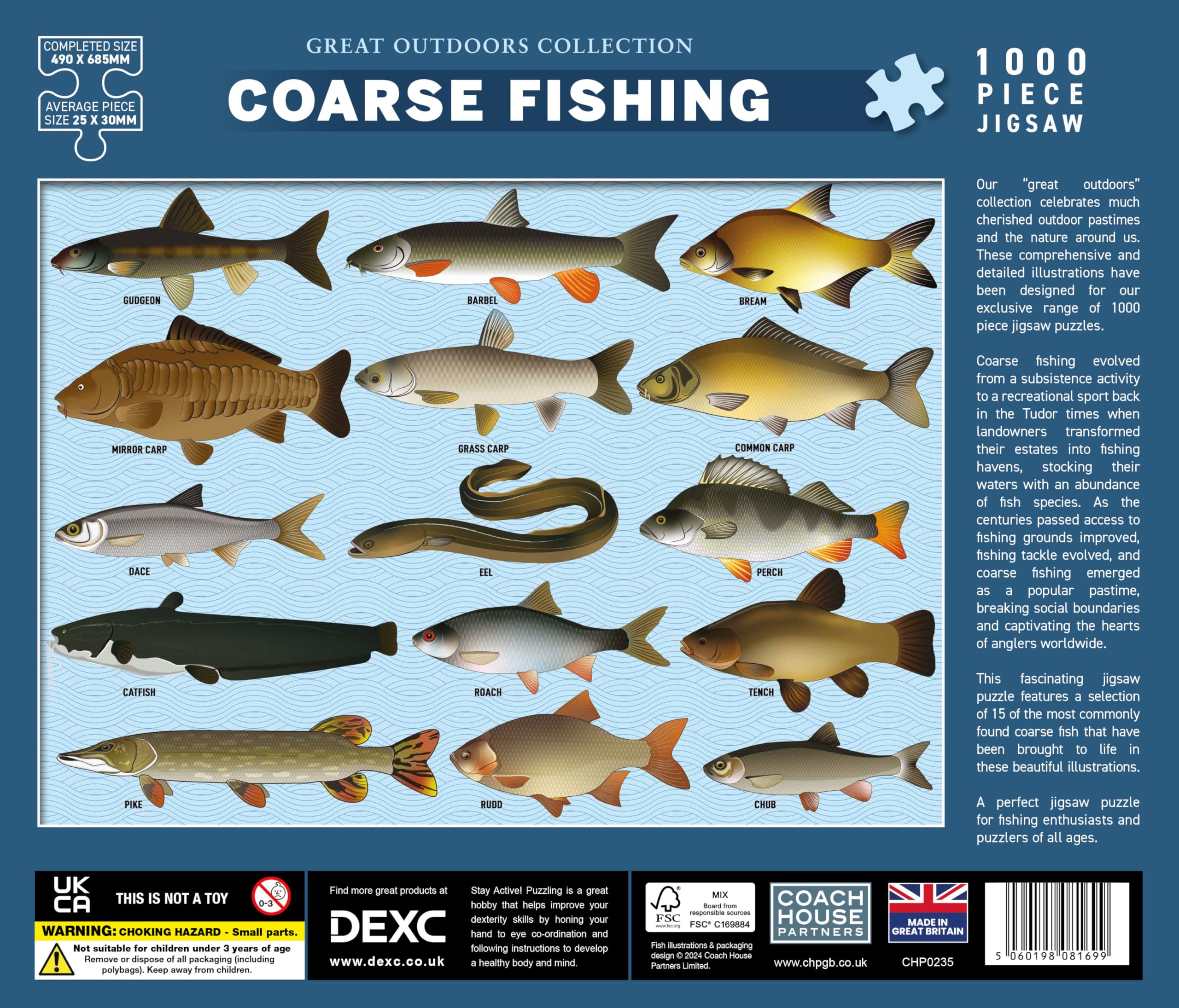 Coach House - Coarse Fishing Jigsaw Puzzle, Great Outdoors Collection, 1000 Piece Challenging Puzzle for Men - Image 4