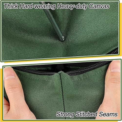 Vista 5 de ANPHSIN Paquete de 6 bolsas de lona para herramientas, juego de bolsas de herramientas resistentes de 11.2 x 7 pulgadas, organizador